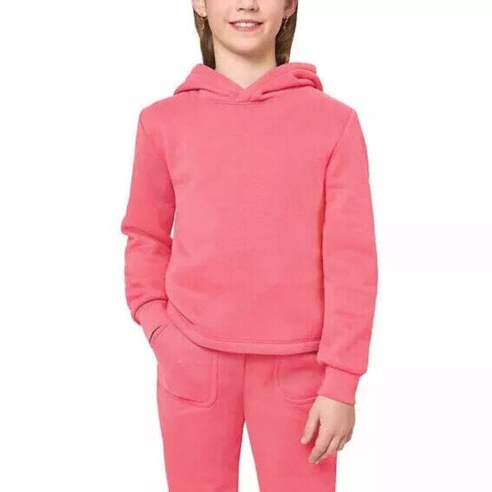 Mondetta Girls Size Large 14/16 Pink Fleece Hoodie Sweatshirt NWT